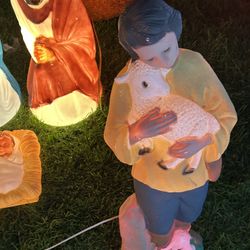 Shepherd Christmas Blow Mold Vintage Great Condition 