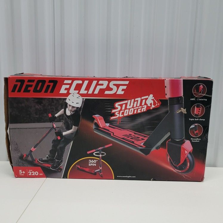 Neon Eclipse Stunt Kids Scooter 5+ Years 220 Lbs New!