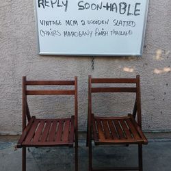 Vintage  Foldable  Chairs 