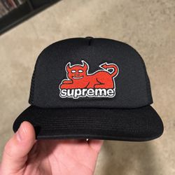 AUTHENTIC SUPREME TOY MACHINE TRUCKER HAT MESH 5 PANEL SNAPBACK NEW CONDITION SOLD OUT