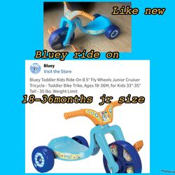 Bluey Jr Wheels Bike Toy $15like New 