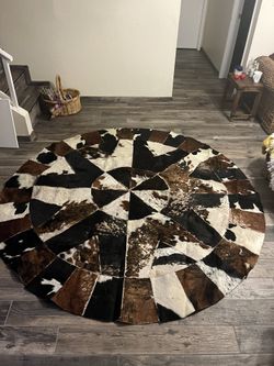A Beautiful Cow Genuine Skin Area Rug