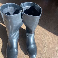 Long Black Boot For Sale - Size 5