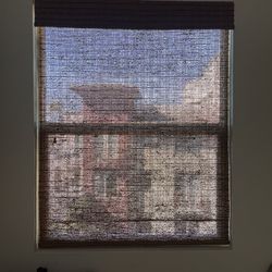 String Pull Up Shade Brown 46x58