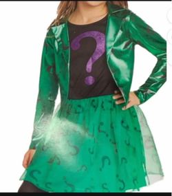 Halloween Girl’s Riddler Dress Costume (New)