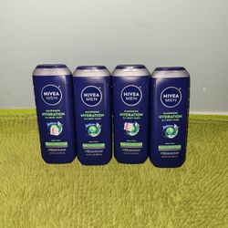 4 Nivea Men 3in1 Body Wash Aloe Vera Maximum Hydration 