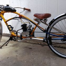 gas Motorized Stretched Cruiser 26 Inch