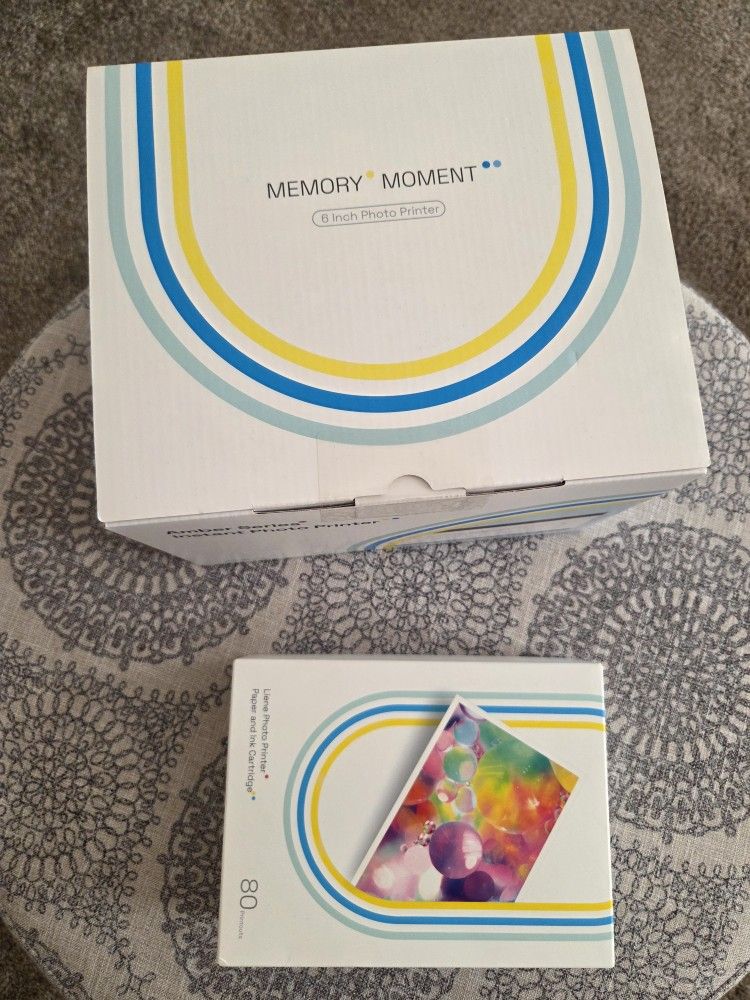 Instant Photo Printer & Paper Ink Cartridge 