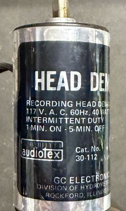 Vintage Audiotex Head Demagnetizer – GC Electronics Model 30-112