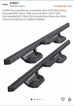 New 2019-2024 Chevrolet Silverado Running boards steps