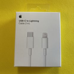 Brand New Apple iPhone Charger Cable Type C To Lightning