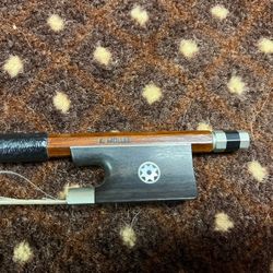 K Muller Pernambuco Nickel Ebony Violin Bow