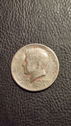 Half dollar coin  1971,1972 John F Kennedy