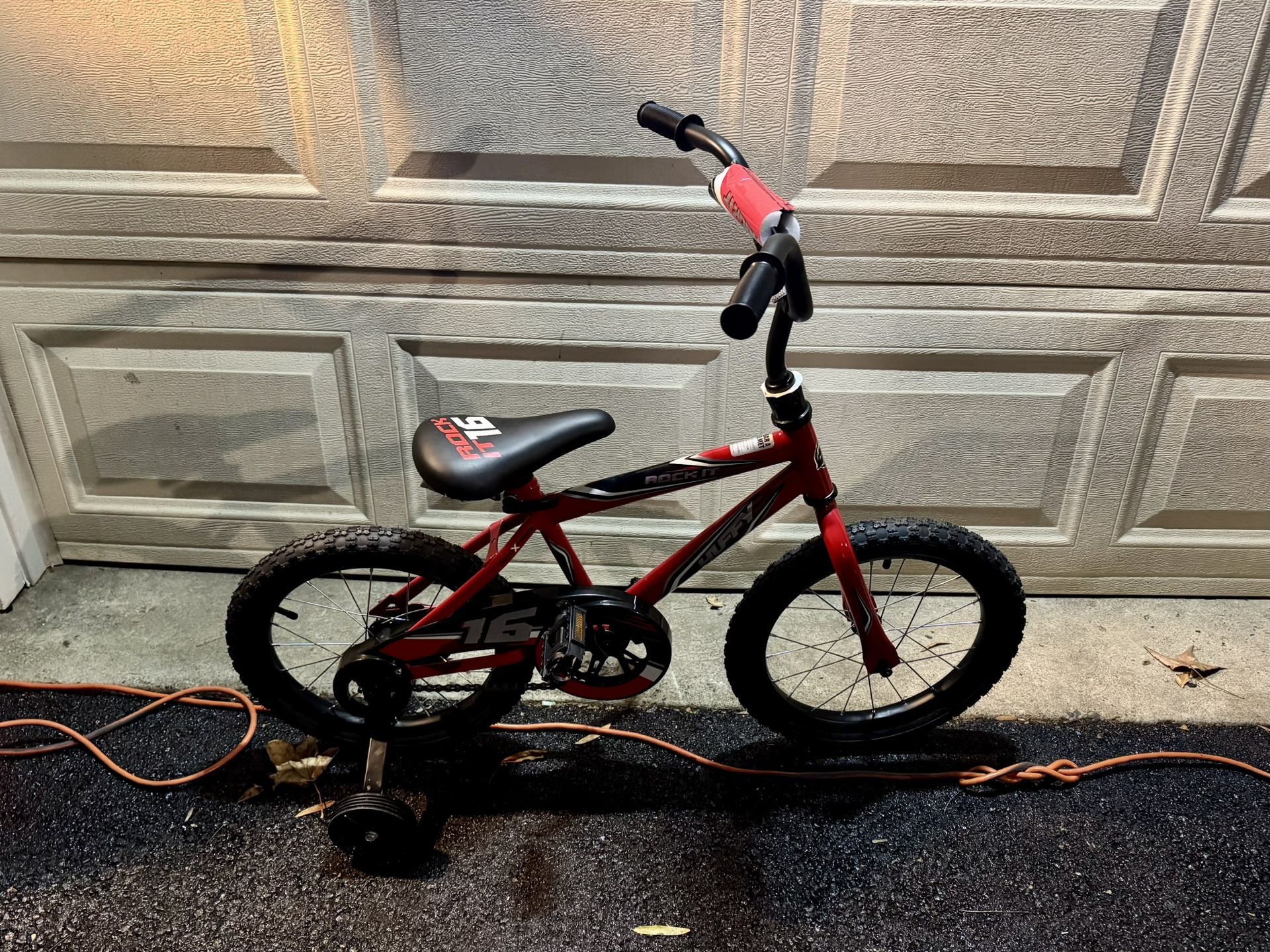 Red Huffy 16” Rock It Kids Bike
