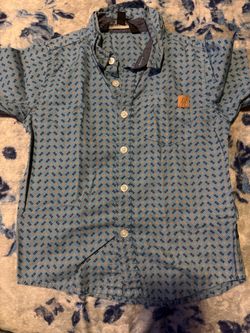 Boys Button-Up Short Sleeve Shirt