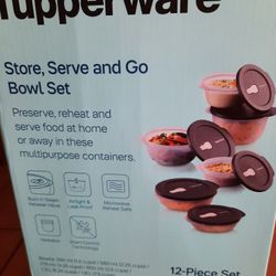 New Tupperware 6 Piece Microwave Safe $65.00 Cash And Pick-up Only Bilingual Hablo Español 