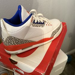 Jordan 3s blue/orange