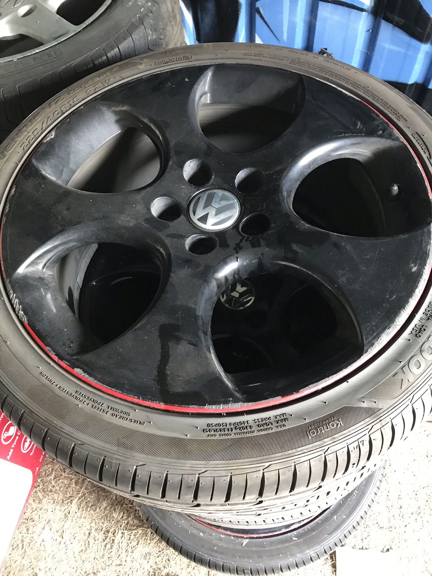 VW stock rims and good tires