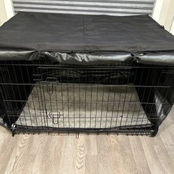 42inch Dog Crate With Cover And Mat