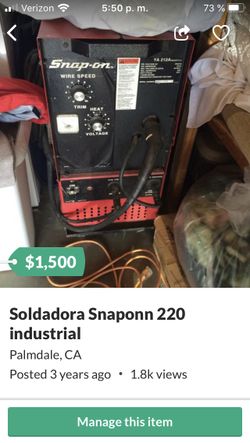 Soldadora snap on