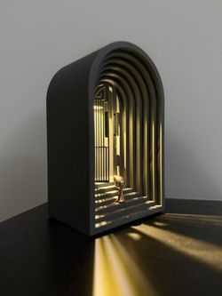 Heavenly Stairs Black (Wishing) Lamp