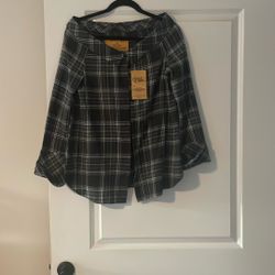 Cute Flannel Top XL