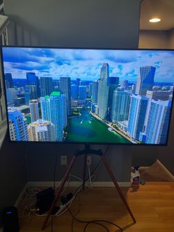 LG Large Flat Screen TV 65" with stand