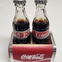 Scarce Miniture Japanese glass Coca-Cola Bottles and Box