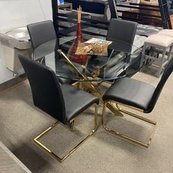 Glass Top dining set! $699 🖤📦 more colors!