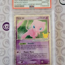 Mew Ex Celebrations Classic Collection PSA 10