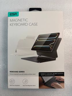 ESR Keyboard Case for iPad Air/Pro 11 M4/M3/M2 Floating Stand Trackpad Black
