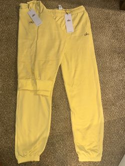 Alo Yoga Sweatpants Yellow with Tags