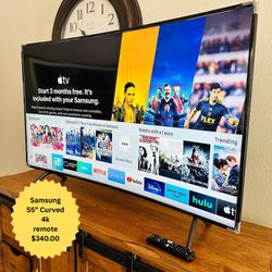 Samsung 55” 4k CURVED Smart TV HDR UHD! Amazing Picture!