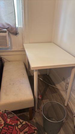 Small table with bench Chair