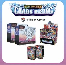 [PRESALE] Pokemon Center Chaos Rising PC 2 ETB, 1Booster Box, 2 Booster Bundles