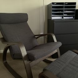 Pohang Rocker Armchair + Ottoman