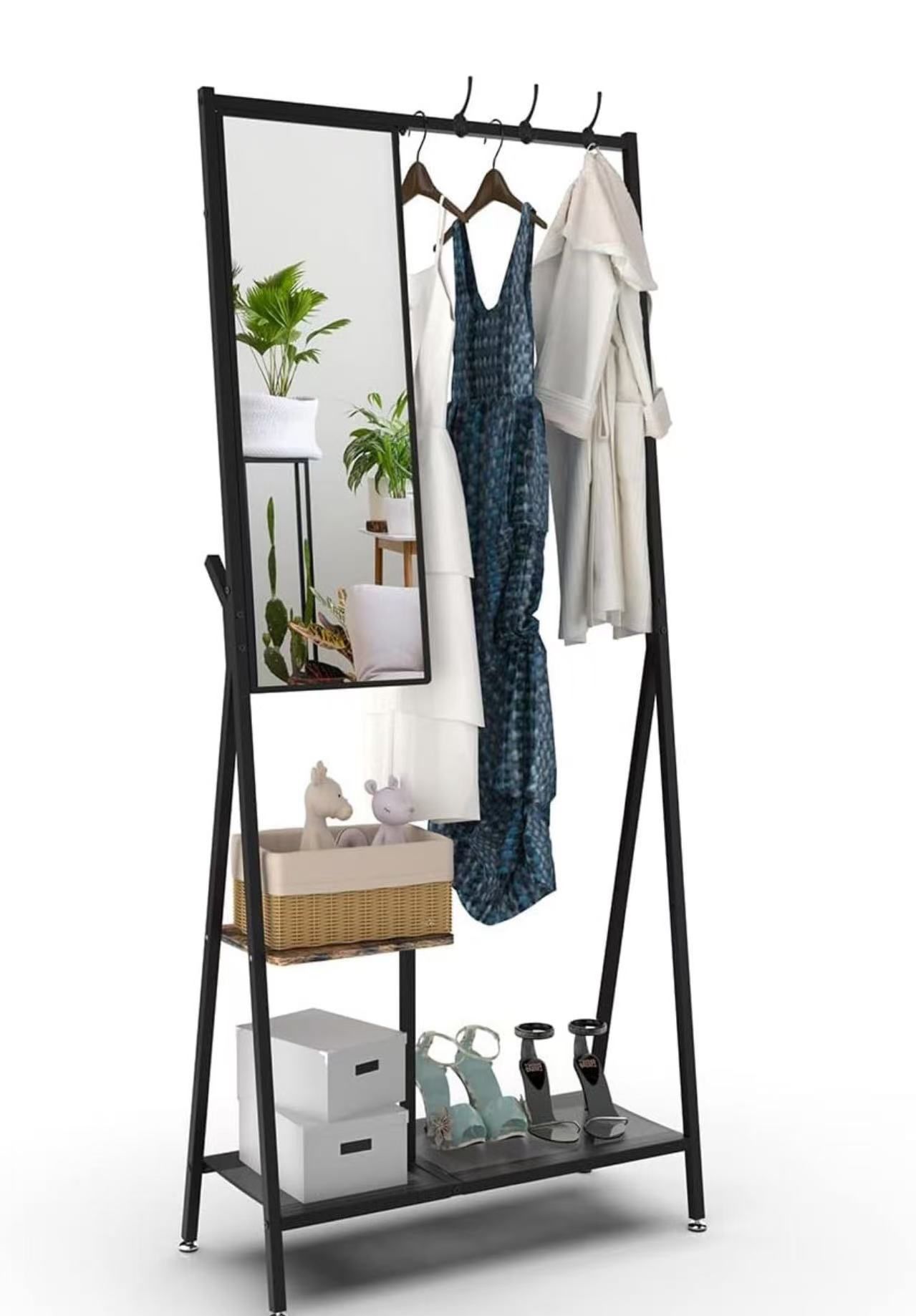❤️ Coat Rack with Mirror