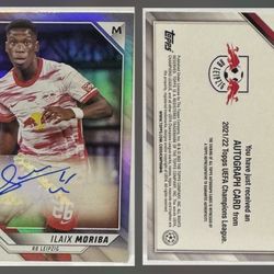 2021-22 Finest UEFA Champions League - Ilaix Moriba - Autographs