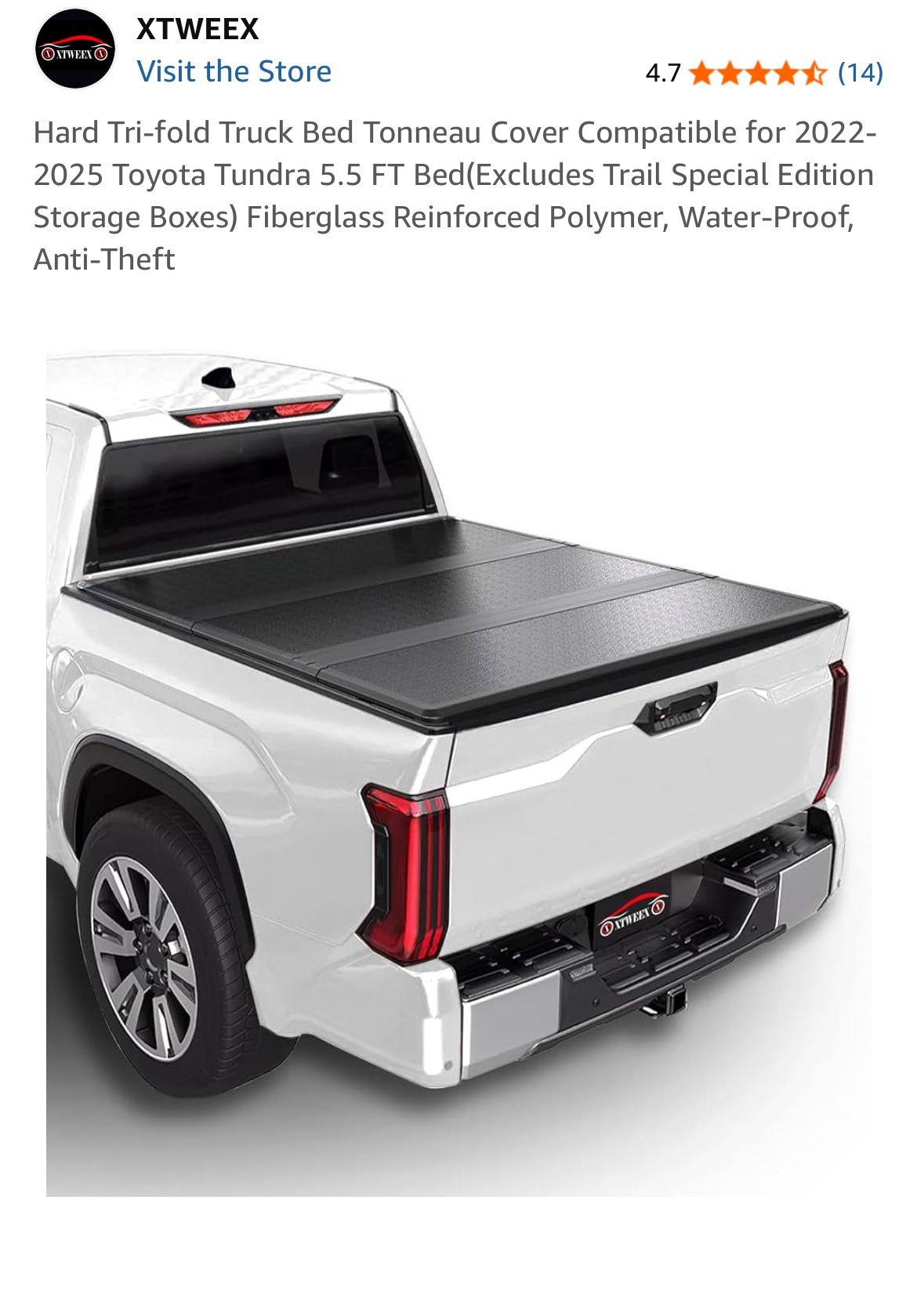Toyota Tundra 2025 Truck bed Cover
