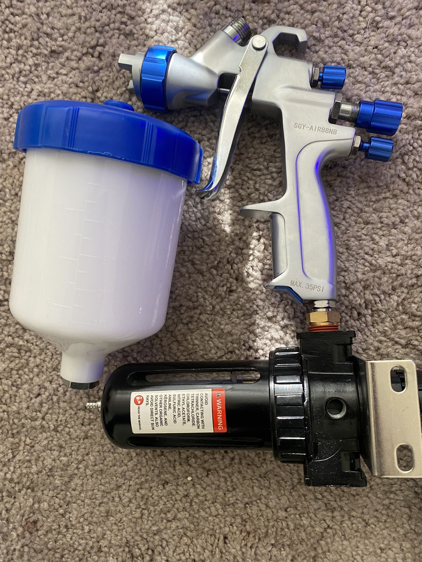 Spray Gun W Air Gauge