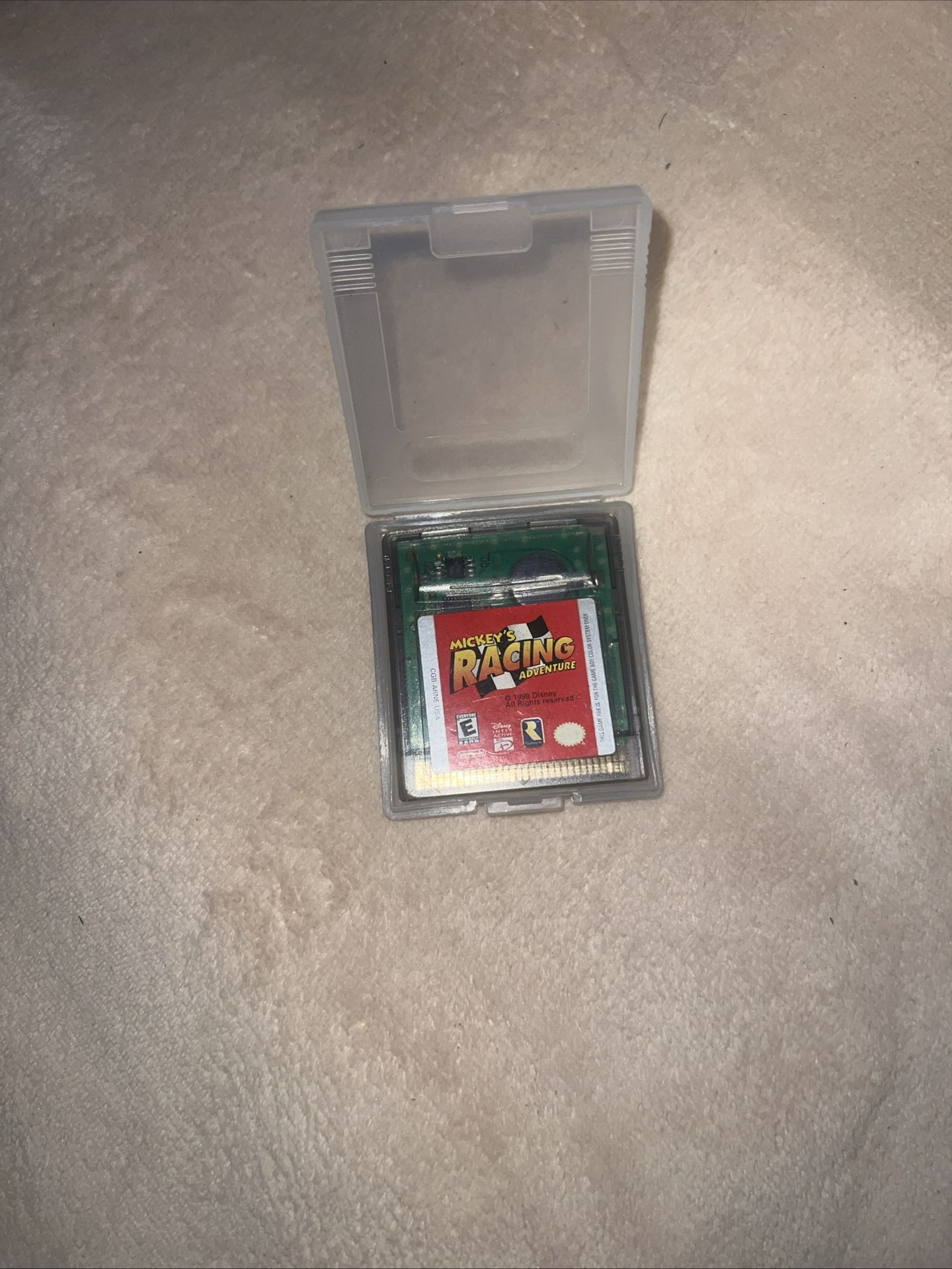 Mickeys Racing Gameboy Color Game 