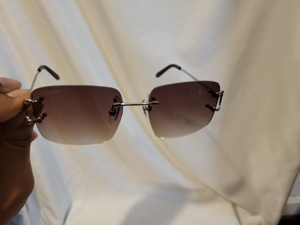 Designer Frames Cartier Glasses(Brown)