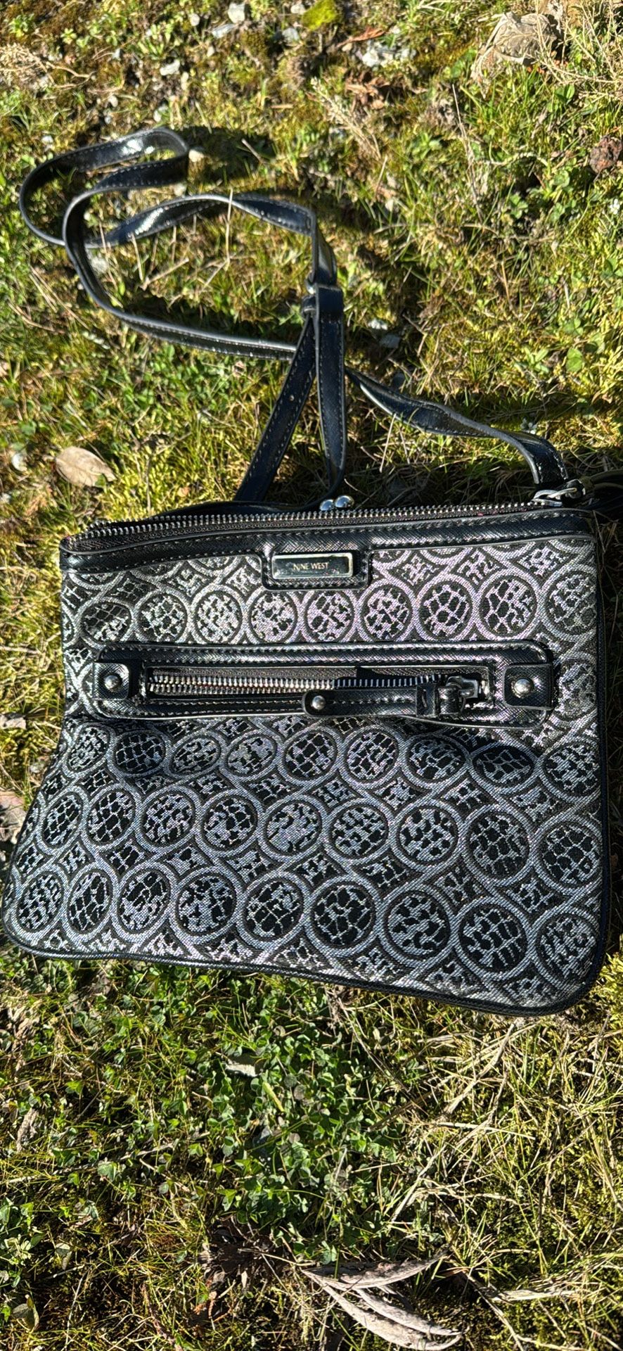 Silver Purse For Women Great Condition Nine West Brand 