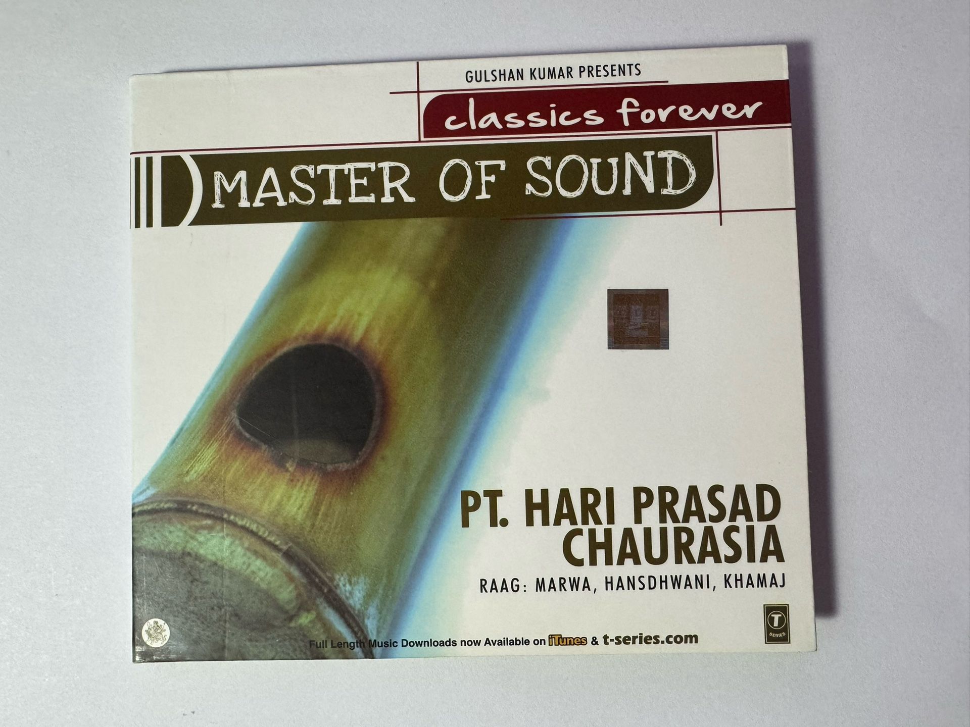 Master of Sound HARIPRASAD CHAURASIA RAAG MARWA KHAMAJ VG Digipak INDIA