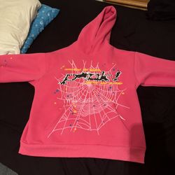 Large Pink Spider Hoodie 