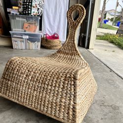 Woven Rattan Accent Rocker