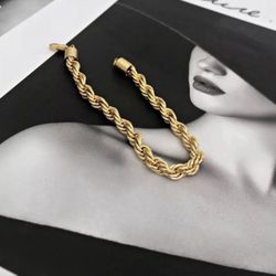 New Women’s gold rope bracelet Jewelry Gift
