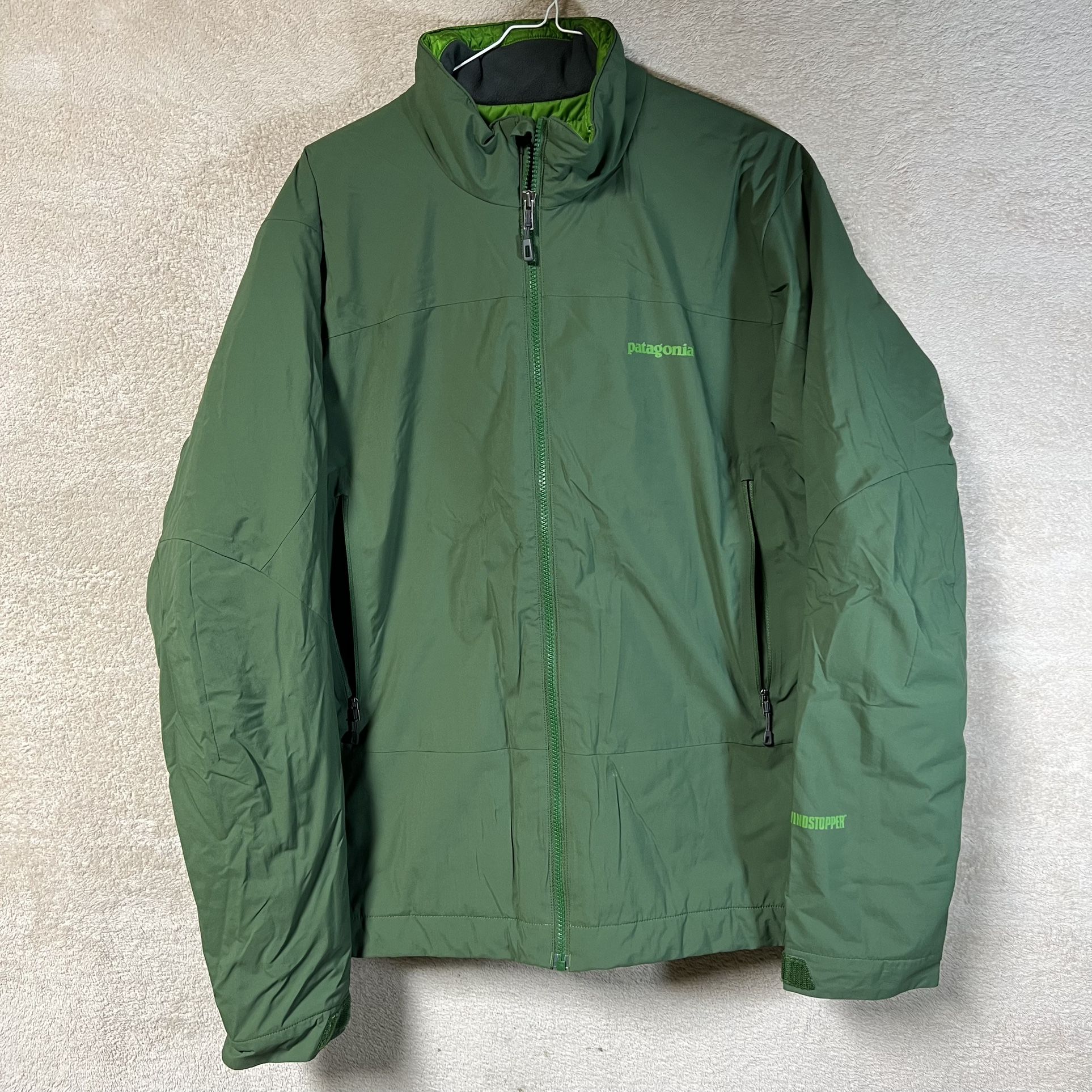 Patagonia Solar Wind Jacket Mens Large Green Puffer Lightweight