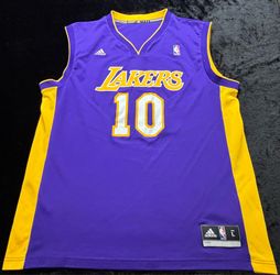 Men Large Adidas Y2K Los Angeles Lakers Steve Nash Basketball Swingman Jersey