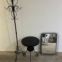 Mirror, End table